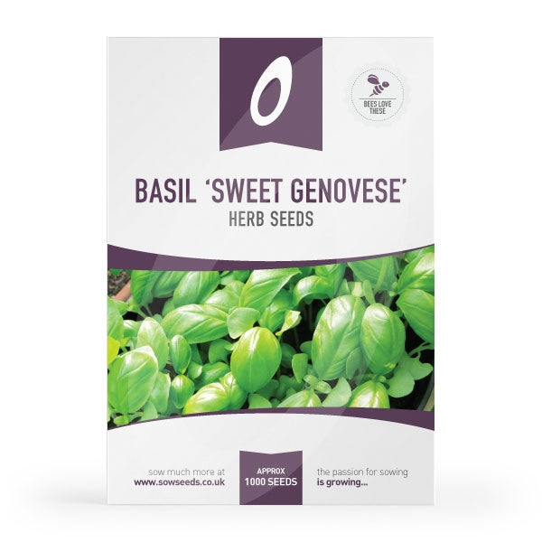 Herb Basil Sweet Genovese Seeds Quality Seeds from Sow Seeds Ltd