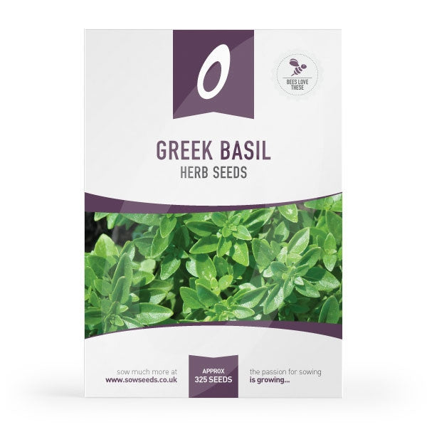 Herb Greek Basil Seeds Quality Seeds from Sow Seeds Ltd